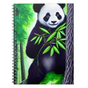 Fun Little Panda Bear Notizblock