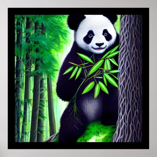 Fun Little Panda Bear Poster (Vorne)