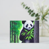 Fun Little Panda Bear Postkarte (Stehend Vorderseite)