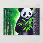 Fun Little Panda Bear Postkarte (Vorderseite)