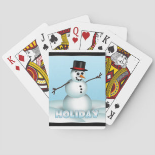 Fun Little Snowman Holiday Playing Cards Spielkarten