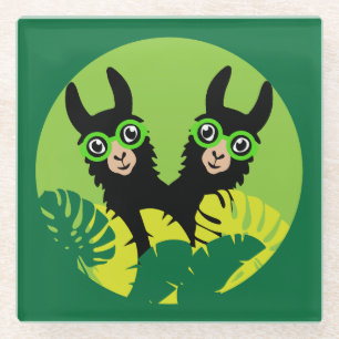 Fun Llama Alpaca Glasuntersetzer