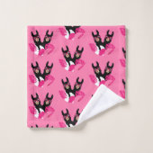 Fun Llama Alpaca Zubehör Badhandtuch Set (Waschlappen)