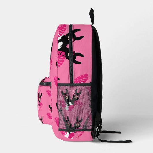 Fun Llama Alpaca Zubehör Bedruckter Rucksack (Rechts)