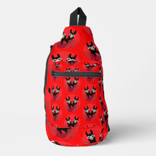 Fun Llama Alpaca Zuhause Crossbody Bag