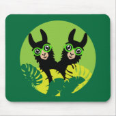 Fun Llama Alpaca Zuhause und Leben Mousepad (Vorne)