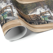 Fun Log In - Log Out Login Trucker Art Design Geschenkpapier (Rolleneckpunkt)