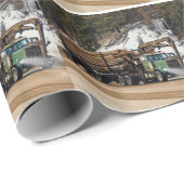 Fun Log In - Log Out Login Trucker Art Design Geschenkpapier (Rolleneckpunkt)