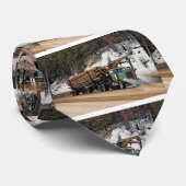 Fun Log In - Log Out Login Trucker Art Design Krawatte (Gerollt)