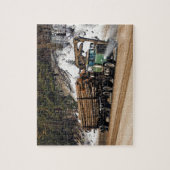 Fun Log In - Log Out Login Trucker Art Design Puzzle (Vertikal)