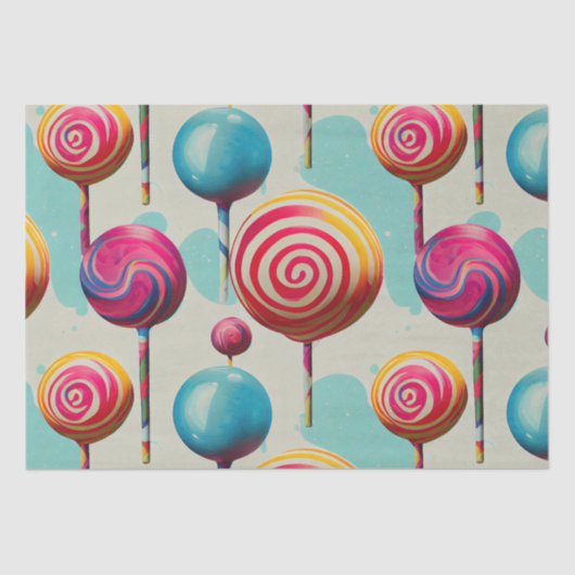 Fun Lollipops und alles, was Candy Lane Collection Seidenpapier (Vorderseite)