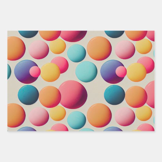 Fun Lollipops und alles, was Candy Lane Geschenkpapier Set (Vorderseite 2)