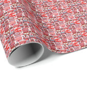 Fun London Buses - Coronation - Geschenkpapier (Rolleneckpunkt)