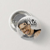 Fun Look who's Graduated Photo Graduation Button (Vorne & Hinten)