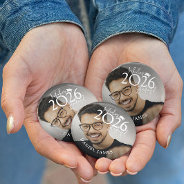 Fun Look who's Graduated Photo Graduation Button