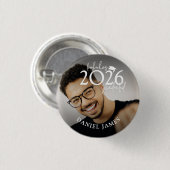 Fun Look who's Graduated Photo Graduation Button (Vorne & Hinten)