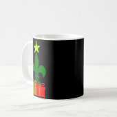 Fun Louisiana Christmas Tree Cajun New Orleans Kaffeetasse (Vorderseite Links)
