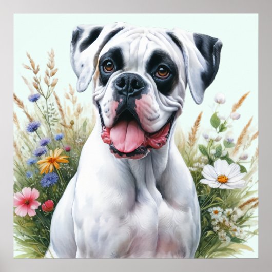 Fun Love Boxer Dog Poster (Vorne)
