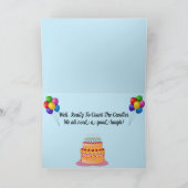 Fun Love Gorilla Geburtstagskarte Karte (Innenseite)