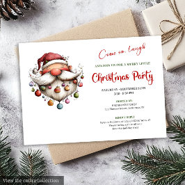 Fun-Loving Santa Claus Playful Holiday Party Einladung