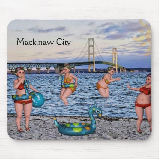Fun Mackinaw City Bridge Mousepad (Vorne)