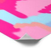 Fun Magenta Abstrakt Poster (Ecke)