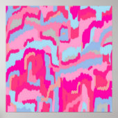 Fun Magenta Abstrakt Poster (Vorne)