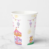 Fun Magical Hot Air Ballon Carousel Baby Dusche Pappbecher (Links)