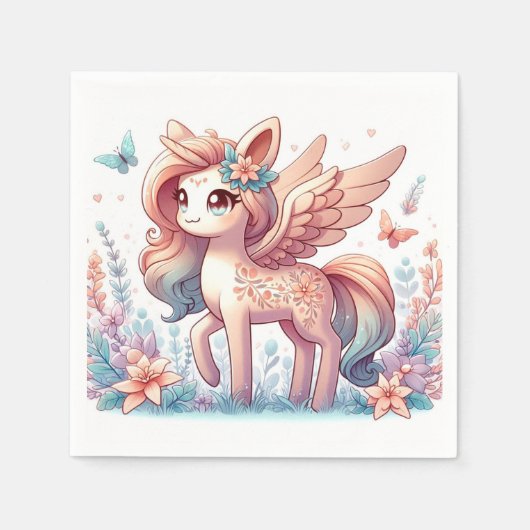 Fun Magical Unicorn Kinderdusche Serviette (Vorderseite)