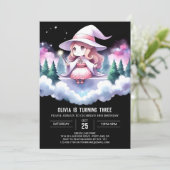 Fun Magical Wizard Geburtstag Einladung (Stehend Vorderseite)