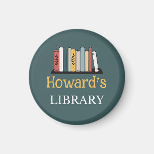 FUN! Magnet - Bibliothek - Personalisiert - Name h