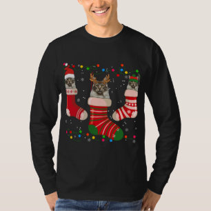 Fun Maine Coon Strumpf Weihnachtssocken Weihnachte T-Shirt