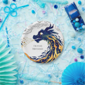 Fun Majestic Dragon Birthday Pappteller (Party)