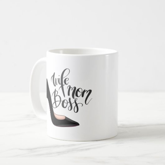 Fun Mama Boss Ehefrau Mama Boss Kaffeetasse (Vorderseite Links)