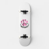 Fun Mama Cat Paw Print Skateboard (Vorderseite)
