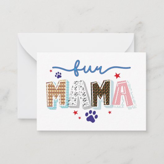 Fun Mama Mitteilungskarte (Vorderseite)