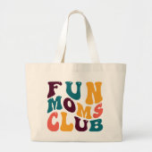Fun Mamas Club Souvenir Retro Art Groovy Jumbo Stoffbeutel (Vorne)
