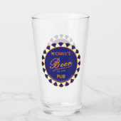 Fun Man Cave Beer Flasche Spitze Beer Brille Glas (Rückseite)