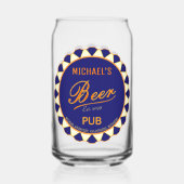 Fun Man Höhle Bier Flasche Bier kann Brille Dosenglas (Vorderseite)