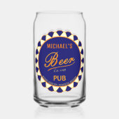 Fun Man Höhle Bier Flasche Bier kann Brille Dosenglas (Rückseite)