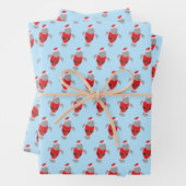 Fun Manatee Santa Animal Neuheit Weihnachten Geschenkpapier Set (Beispiel)