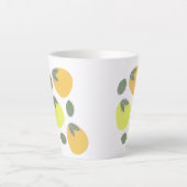 Fun Mango Orange Yellow Fruit Milchtasse (Vorderseite)