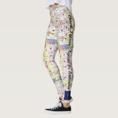 Fun Map Back Zuhause wieder in Indiana Leggings (Links)