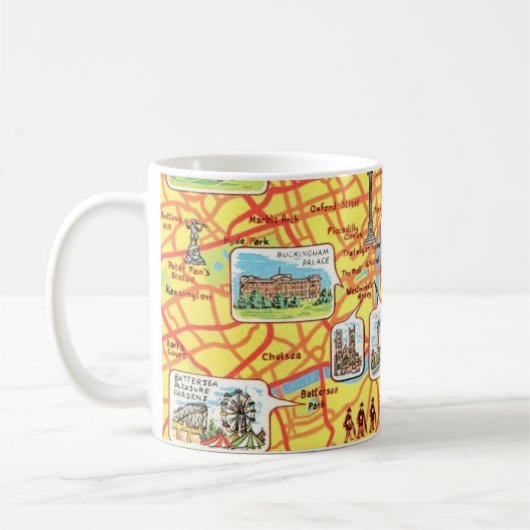 Fun Map London England Tasse (Links)