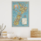 Fun Map von Neuseeland Poster (Küche)