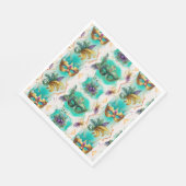 Fun Mardi Gras Masks Serviette (Ecke)