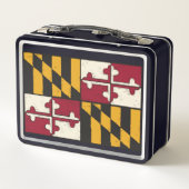 Fun Maryland Flag Retro Metro Lunch Box (Rückseite)
