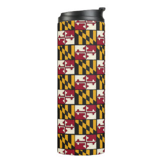 Fun Maryland State Flag Swag Thermal Drink Tumbler Thermosbecher