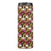 Fun Maryland State Flag Swag Thermal Drink Tumbler Thermosbecher (Rückseite)