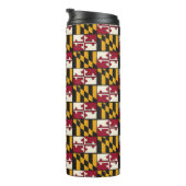 Fun Maryland State Flag Swag Thermal Drink Tumbler Thermosbecher (Nach rechts gedreht)